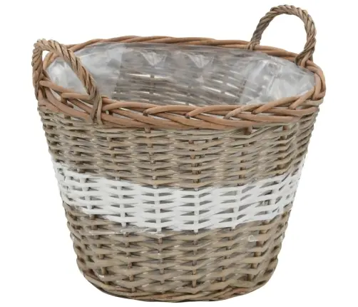 Augstās Puķu Kastes, 4 Gab., Klūgu Pinums Ar Pe Oderi Vidaxl