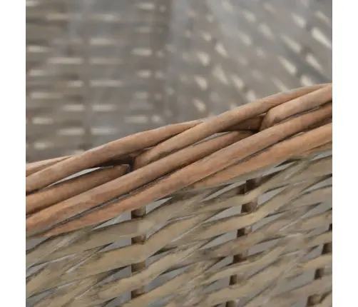 Augstās Puķu Kastes, 3 Gab., Klūgu Pinums Ar Pe Oderi Vidaxl