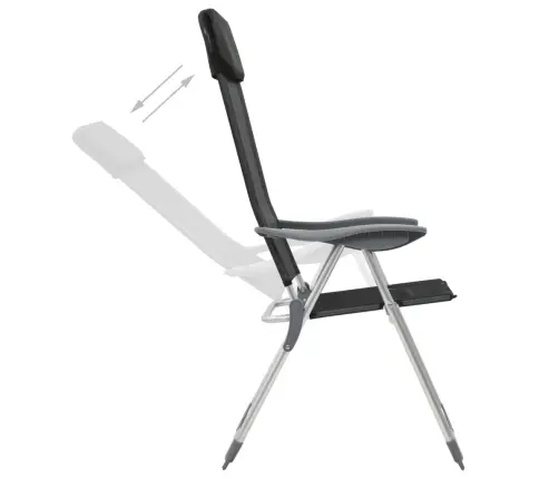 Kokkupandavad Matkatoolid 4 Tk, Must, Alumiinium