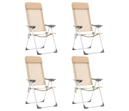 Kokkupandavad Matkatoolid 4 Tk, Kreemjas, Alumiinium