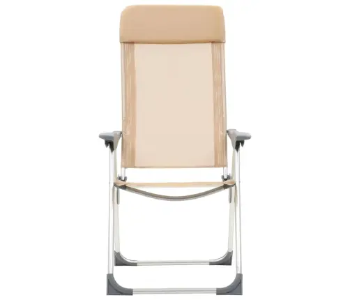 Kokkupandavad Matkatoolid 4 Tk, Kreemjas, Alumiinium