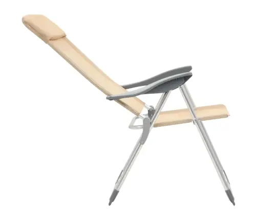 Kokkupandavad Matkatoolid 4 Tk, Kreemjas, Alumiinium