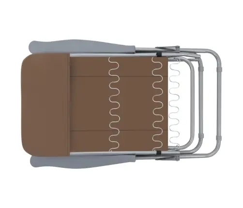 Sulankstomos Sodo Kėdės Su Pagalvėlėmis, 2 Vnt., Rudos Sulankstomos Sodo Kėdės Su Pagalvėlėmis, 2 Vnt., Rudos