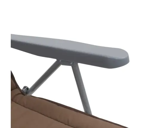 Sulankstomos Sodo Kėdės Su Pagalvėlėmis, 2 Vnt., Rudos Sulankstomos Sodo Kėdės Su Pagalvėlėmis, 2 Vnt., Rudos