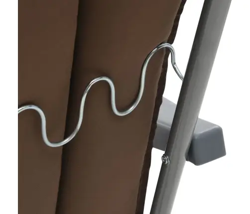 Sulankstomos Sodo Kėdės Su Pagalvėlėmis, 2 Vnt., Rudos Sulankstomos Sodo Kėdės Su Pagalvėlėmis, 2 Vnt., Rudos