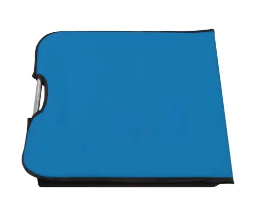 Salokāmi Pludmales Paklājiņi, 2 Gab., Tērauds Un Audums, Zili Vidaxl