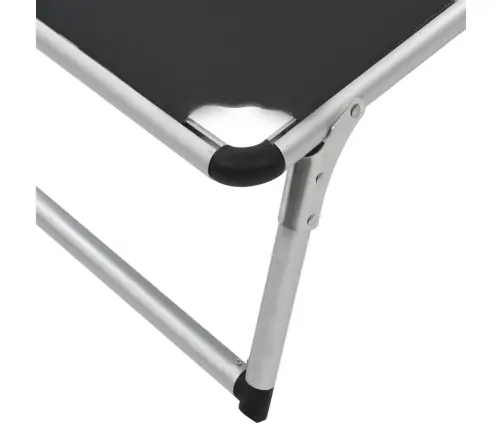 Kokkupandav Lamamistool Katusega, Alumiinium/Textilene, Must Kokkupandav Lamamistool Katusega, Alumiinium/Textilene, Must