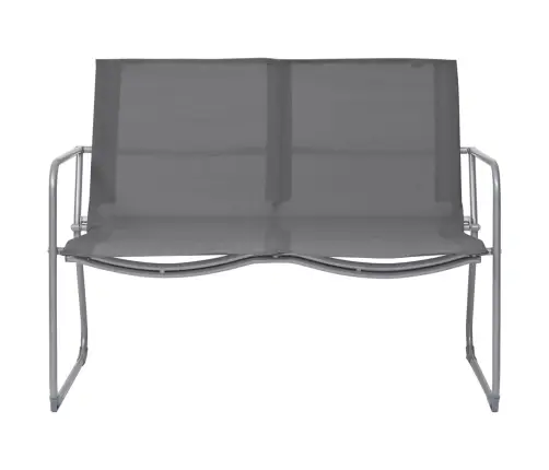 4-Daļīgs Dārza Mēbeļu Komplekts, Audums Un Tērauds, Pelēks Vidaxl