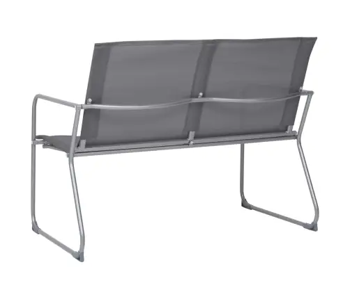 4-Daļīgs Dārza Mēbeļu Komplekts, Audums Un Tērauds, Pelēks Vidaxl