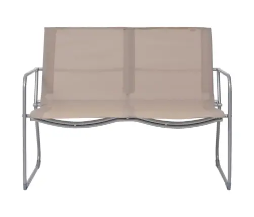 4-Osaline Aiamööbli Komplekt, Kangas Ja Teras, Pruunikashall