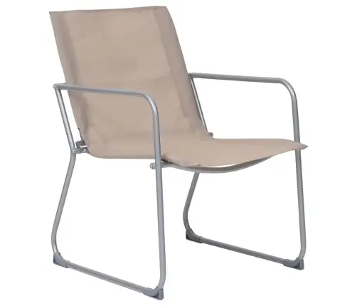 4-Osaline Aiamööbli Komplekt, Kangas Ja Teras, Pruunikashall