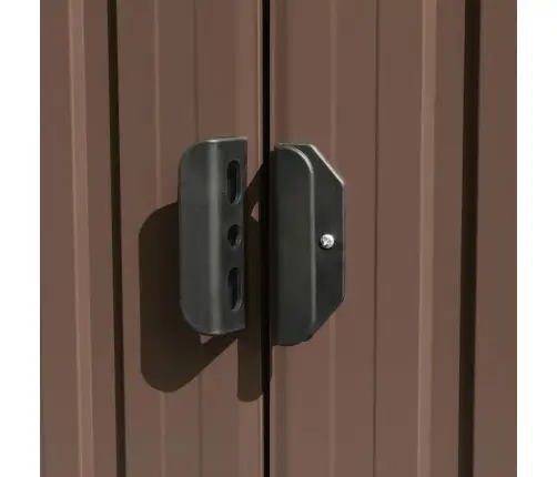 Dārza Šķūnis, 257X298X178 Cm, Brūns Metāls Vidaxl