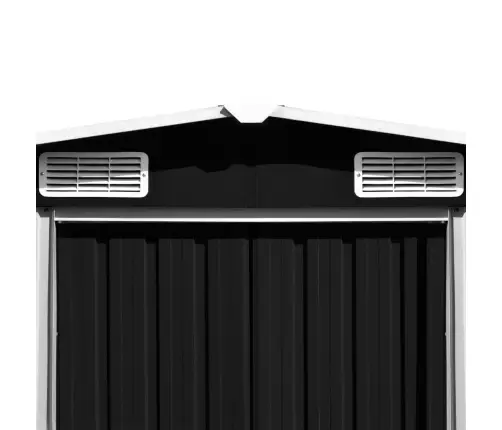 Dārza Šķūnis, 257X489X181 Cm, Antracītpelēks Metāls Vidaxl