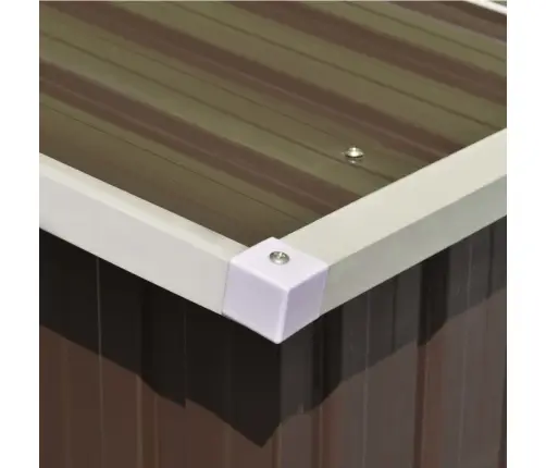 Sodo Pašiūrė, Rudos Spalvos, 257X489X181cm Metalas