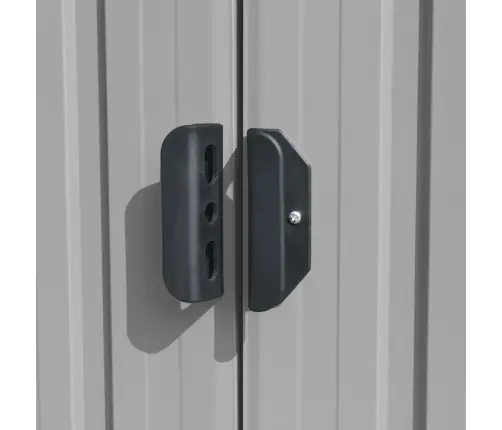 Dārza Šķūnis, 257X580X181 Cm, Pelēks Metāls Vidaxl