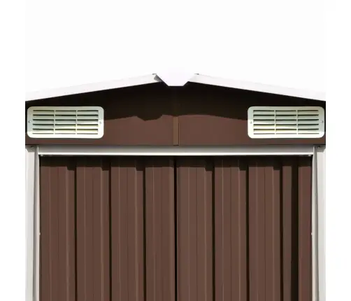 Dārza Šķūnis, 257X580X181 Cm, Brūns Metāls Vidaxl