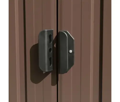 Dārza Šķūnis, 257X580X181 Cm, Brūns Metāls Vidaxl