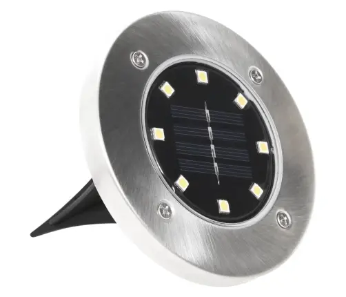 Solārās Zemes Lampas, 8 Gab., Led, Baltas Vidaxl