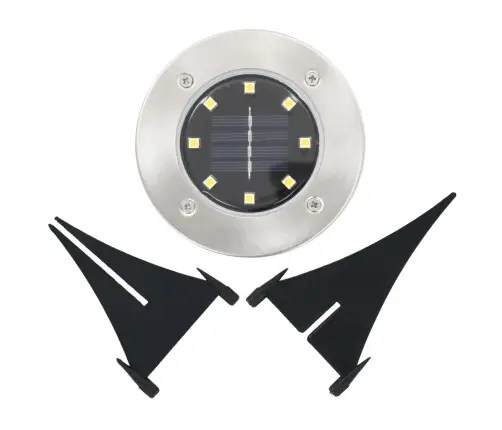 Päikesepatareidega Maapinnavalgustid, 8 Tk Led-Tuled, Soe Valge