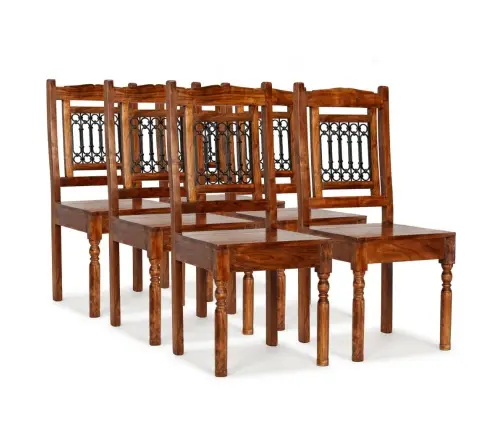 Virtuves Krēsli, 6 Gab., Masīvkoks, Klasiski Vidaxl