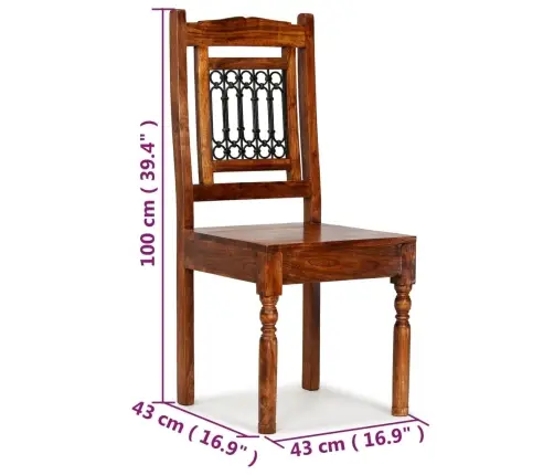 Virtuves Krēsli, 6 Gab., Masīvkoks, Klasiski Vidaxl