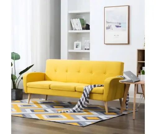 3-Kohaline Kollane Kangaga Diivan