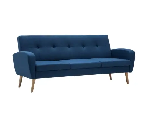 Trivietė Sofa, Audinys, Mėlyna