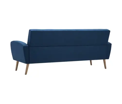 Trivietė Sofa, Audinys, Mėlyna
