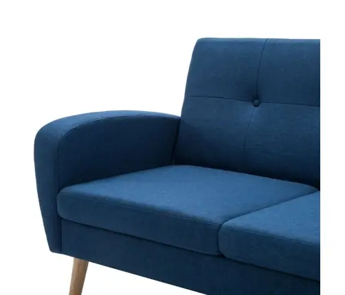 Trivietė Sofa, Audinys, Mėlyna