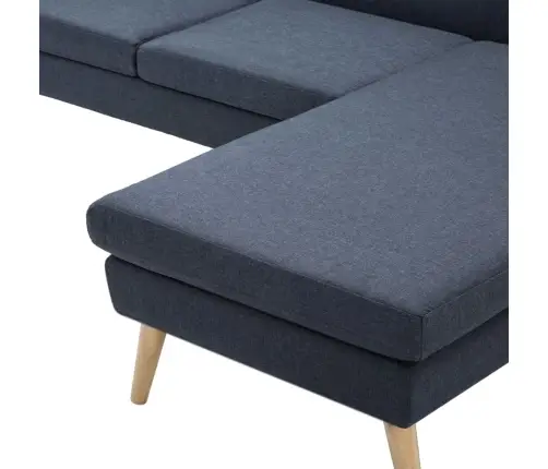 L-Formos Sofa, Audinio Apmušalas, 186X136X79 cm Tamsiai Pilka