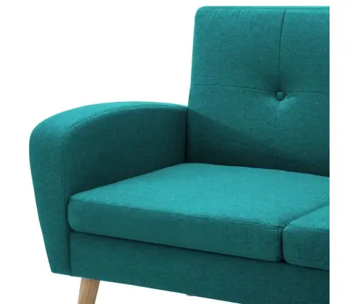 Stūra Dīvāns, Zaļš, 186X136X79 Cm, Auduma Apdare Vidaxl