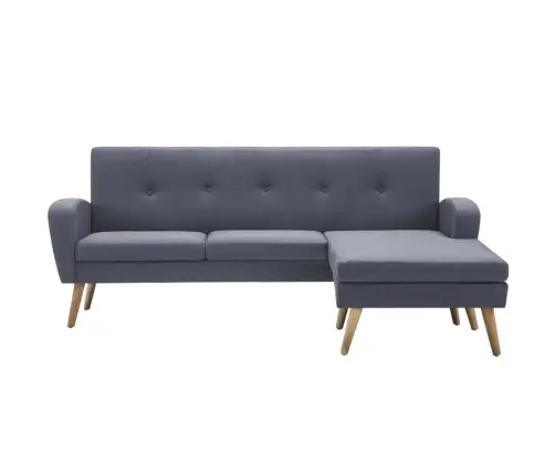 Nurgadiivan, Kangast Polsterdusega, 186 X 136 X 79 cm Helehall