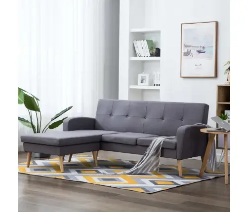 Nurgadiivan, Kangast Polsterdusega, 186 X 136 X 79 cm Helehall