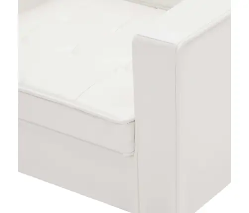 Tugitool, Valge, 75 X 70 X 75 cm Kunstnahk