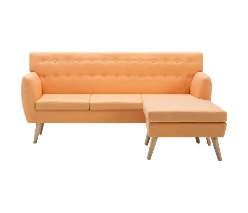 Nurgadiivan, Kangast Polsterdusega 171,5 X 138 X 81,5 Cm Oranž