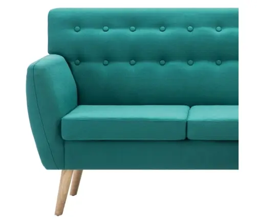 Stūra Dīvāns, 171,5X138X81,5 Cm, Zaļa Auduma Apdare Vidaxl