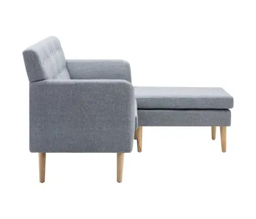 Stūra Dīvāns, 171,5X138X81,5 Cm, Gaiši Pelēka Auduma Apdare Vidaxl