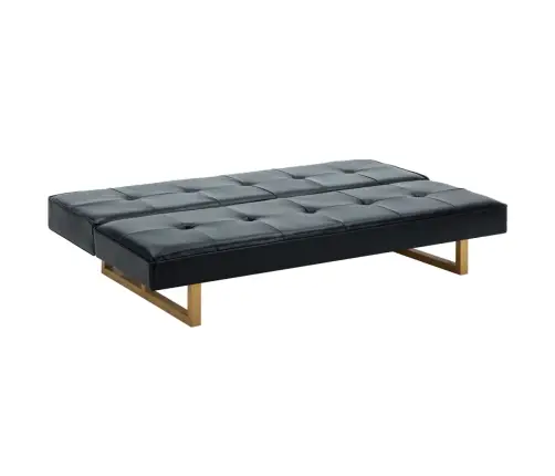 Dīvāngulta, Melna Mākslīgā Āda Vidaxl