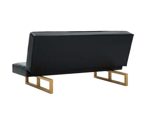 Dīvāngulta, Melna Mākslīgā Āda Vidaxl