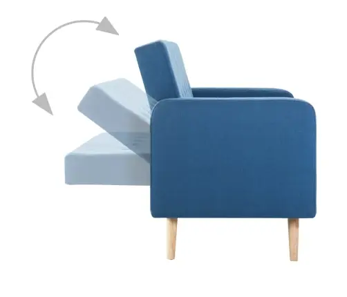 Sofa, Audinys, Mėlyna