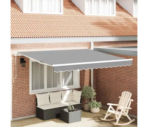 Markīze Manuāls Balts 3,5 X 2,5 M Metāla