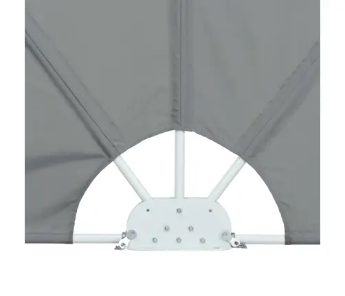 Saliekama Terases Sānu Markīze, Pelēka, 300X150 Cm Vidaxl