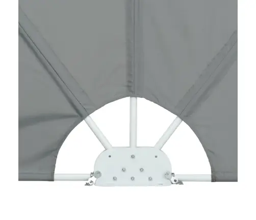 Saliekama Terases Sānu Markīze, Pelēka, 400X200 Cm Vidaxl