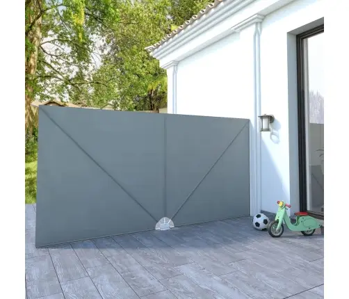 Saliekama Terases Sānu Markīze, Pelēka, 400X200 Cm Vidaxl