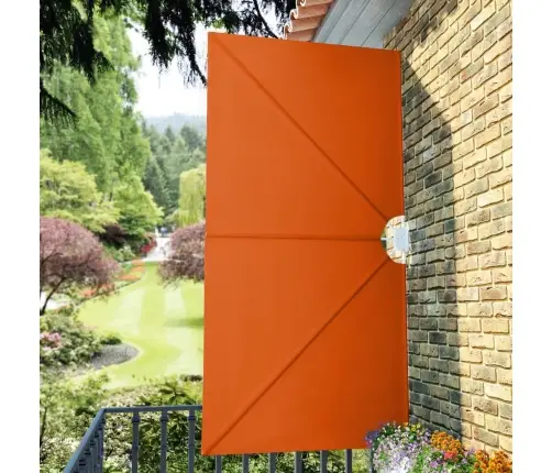 Saliekama Terases Sānu Markīze, Sarkanbrūna, 300X150 Cm Vidaxl