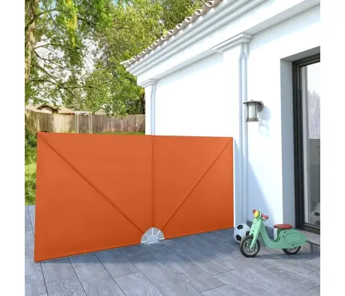 Saliekama Terases Sānu Markīze, Sarkanbrūna, 300X150 Cm Vidaxl