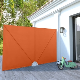 Saliekama Terases Sānu Markīze, Sarkanbrūna, 300X200 Cm Vidaxl