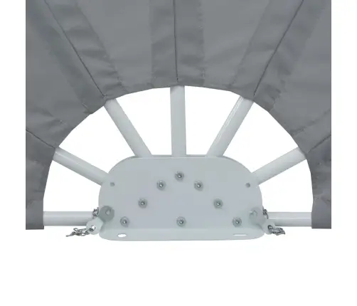 Saliekama Terases Sānu Markīze, Pelēka, 200 Cm Vidaxl