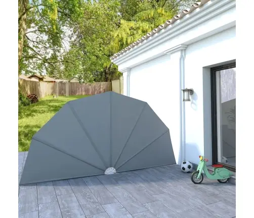 Saliekama Terases Sānu Markīze, Pelēka, 200 Cm Vidaxl