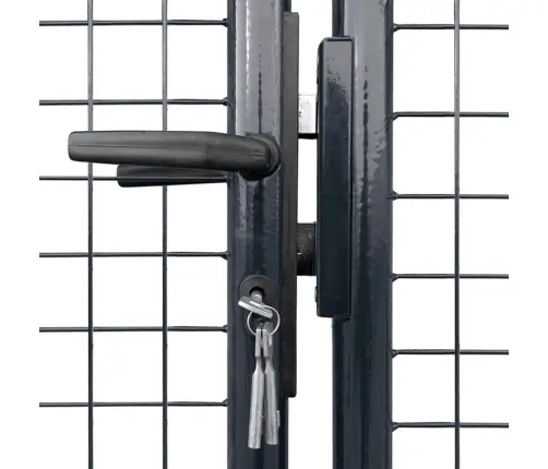 Dārza Vārti, Sieta, Cinkots Tērauds, 306X100 Cm, Pelēki Vidaxl